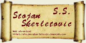 Stojan Skerletović vizit kartica